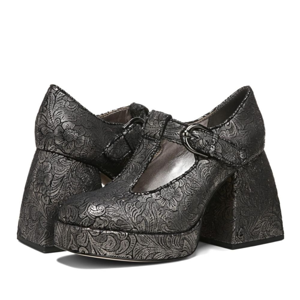 BRAND NEW CIRCUS NY by SAM EDELMAN KAY WOMEN'S PEWTER FLORAL PUMP
